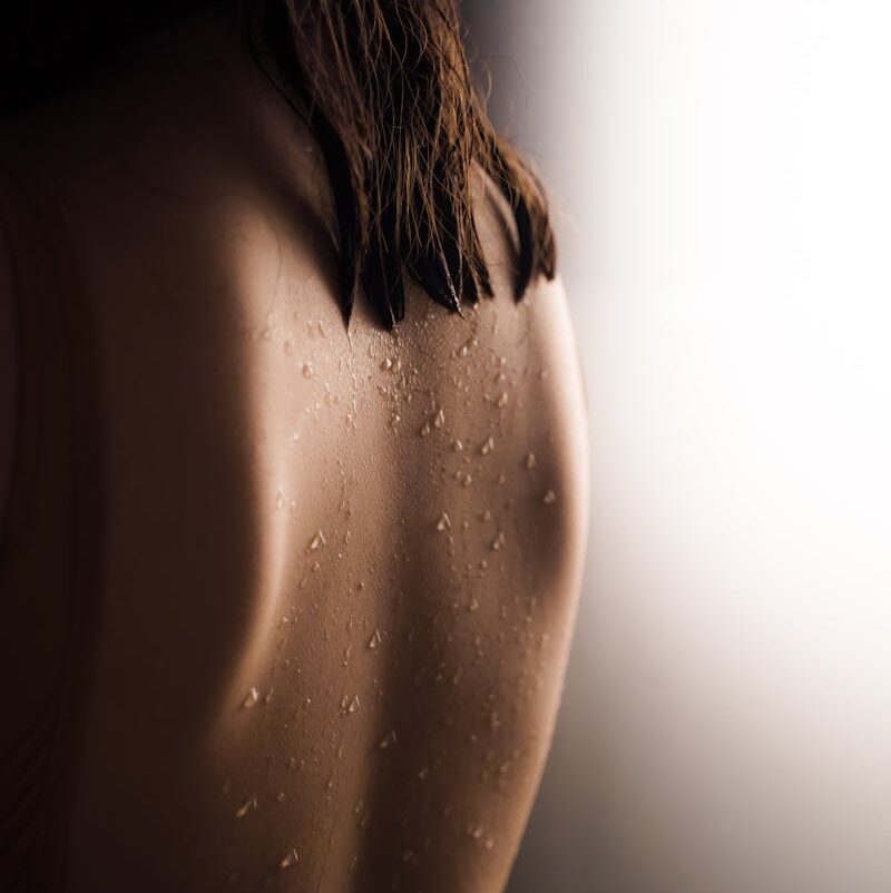 Wet Back of a Woman
